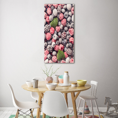 Cuadro de metacrilato vertical Fruta congelada