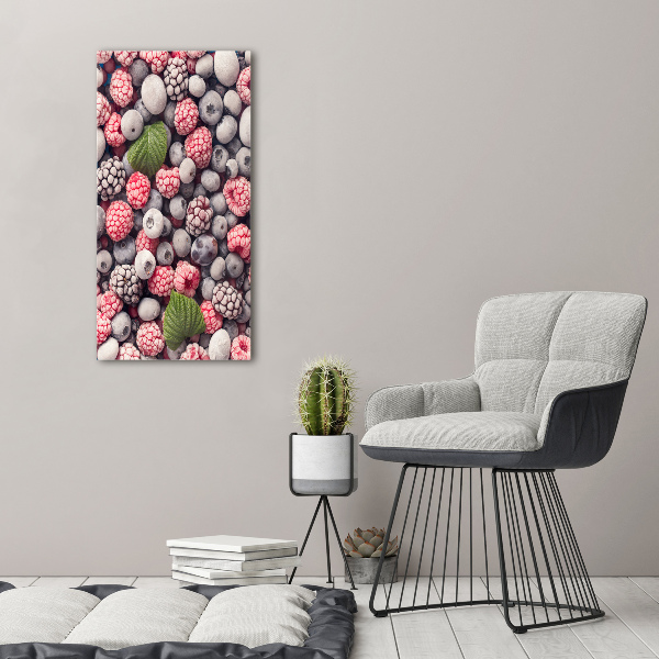 Cuadro de metacrilato vertical Fruta congelada