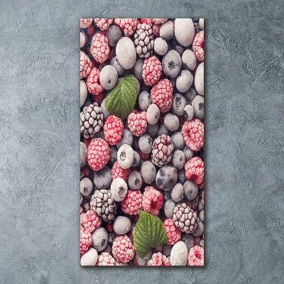 Cuadro de metacrilato vertical Fruta congelada