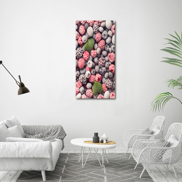 Cuadro de metacrilato vertical Fruta congelada