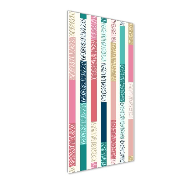 Cuadro de metacrilato vertical Rayas de colores