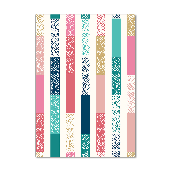 Cuadro de metacrilato vertical Rayas de colores