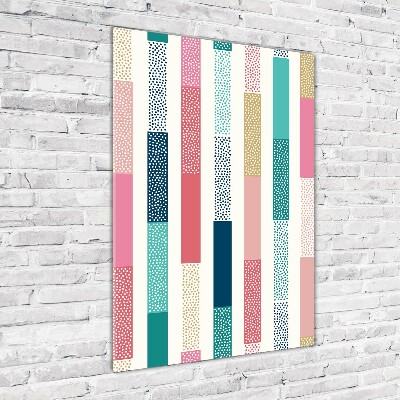 Cuadro de metacrilato vertical Rayas de colores