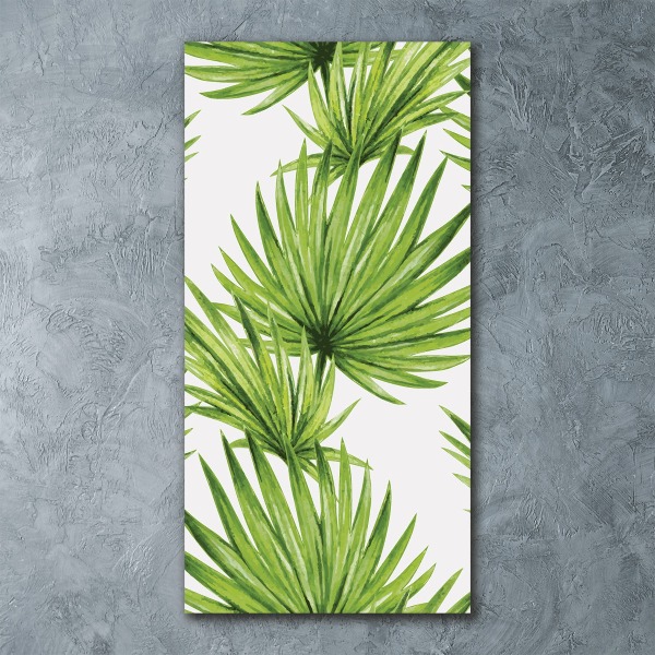 Impresión en metacrilato de alta calidad vertical hojas tropicales