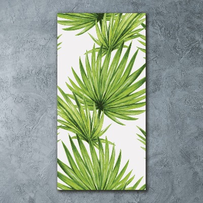 Impresión en metacrilato de alta calidad vertical hojas tropicales
