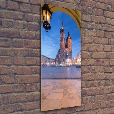 Cuadro decorativo en acrílico brillante vertical Cracovia, Polonia