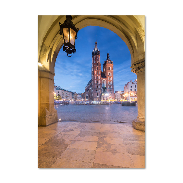 Cuadro decorativo en acrílico brillante vertical Cracovia, Polonia