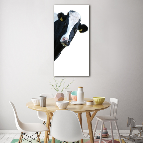 Cuadro de metacrilato vertical Vaca moteada