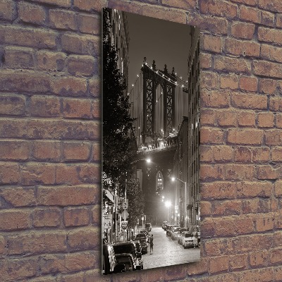 Cuadro decorativo en acrílico brillante vertical Manhattan Nueva York