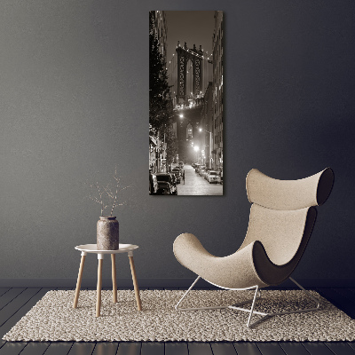 Cuadro decorativo en acrílico brillante vertical Manhattan Nueva York