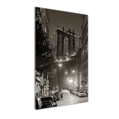 Cuadro decorativo en acrílico brillante vertical Manhattan Nueva York