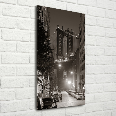 Cuadro decorativo en acrílico brillante vertical Manhattan Nueva York