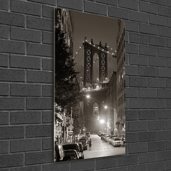 Cuadro decorativo en acrílico brillante vertical Manhattan Nueva York