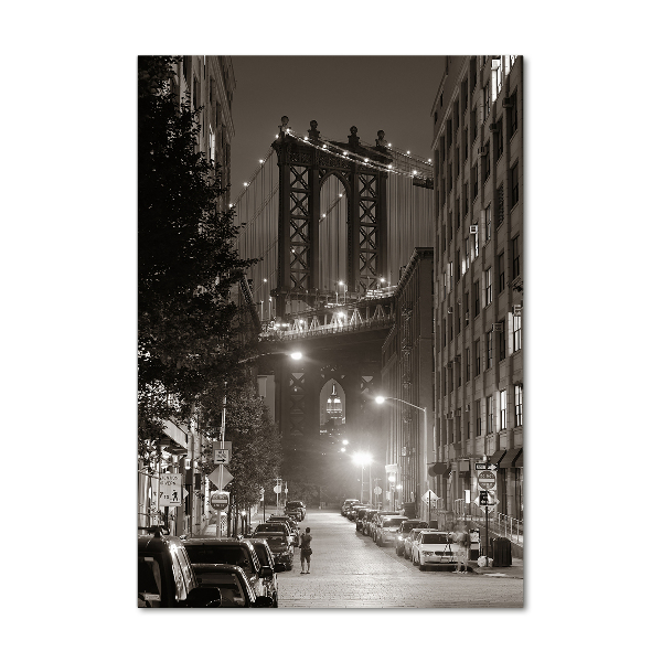 Cuadro decorativo en acrílico brillante vertical Manhattan Nueva York