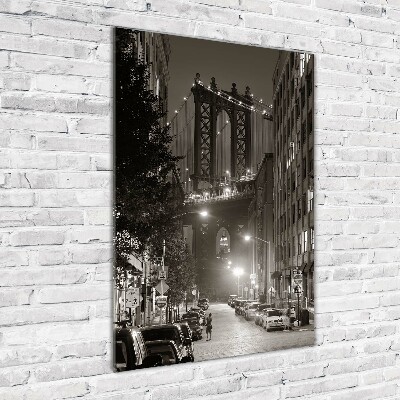Cuadro decorativo en acrílico brillante vertical Manhattan Nueva York