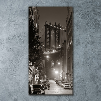 Cuadro decorativo en acrílico brillante vertical Manhattan Nueva York
