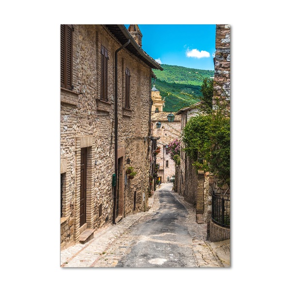 Impresión en metacrilato de alta calidad vertical Una calle con encanto