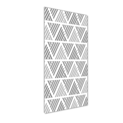 Cuadro de metacrilato moderno efecto cristal vertical Fondo geométrico