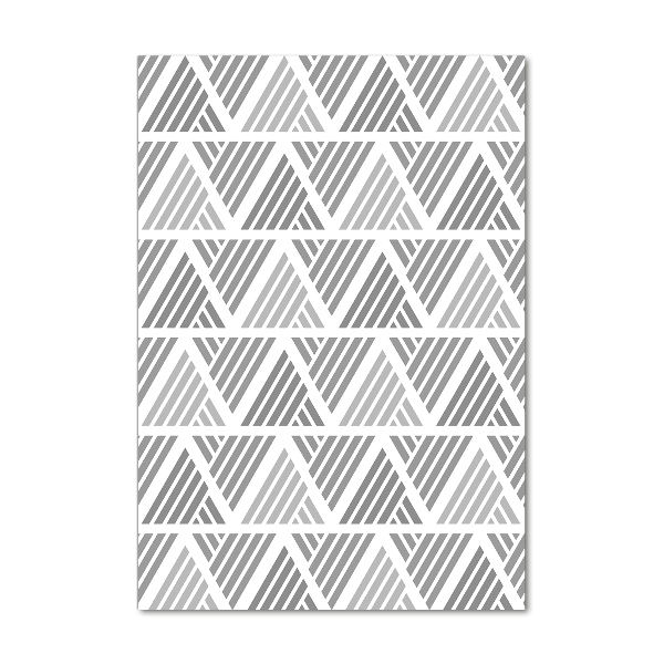 Cuadro de metacrilato moderno efecto cristal vertical Fondo geométrico