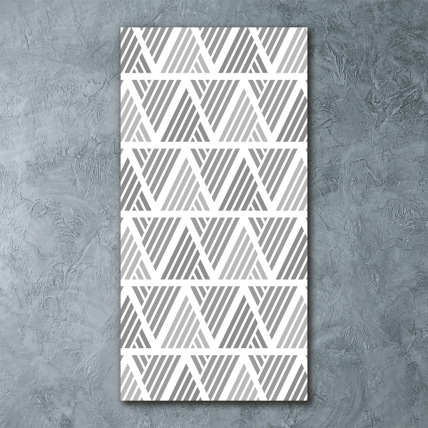 Cuadro de metacrilato moderno efecto cristal vertical Fondo geométrico