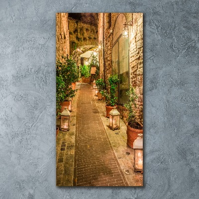 Cuadro de metacrilato moderno efecto cristal vertical Umbría, Italia