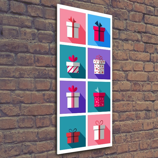 Cuadro de metacrilato moderno efecto cristal vertical Presenta