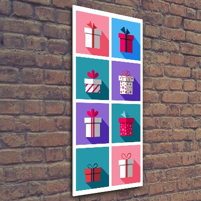 Cuadro de metacrilato moderno efecto cristal vertical Presenta