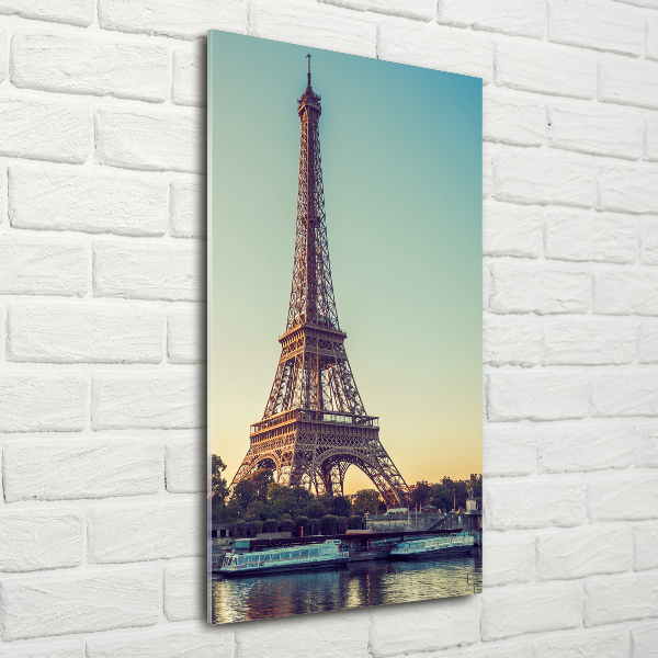 Impresión en metacrilato de alta calidad vertical Torre Eiffel de París