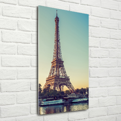 Impresión en metacrilato de alta calidad vertical Torre Eiffel de París