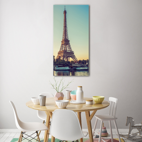 Impresión en metacrilato de alta calidad vertical Torre Eiffel de París