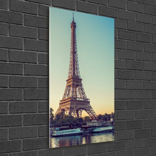 Impresión en metacrilato de alta calidad vertical Torre Eiffel de París
