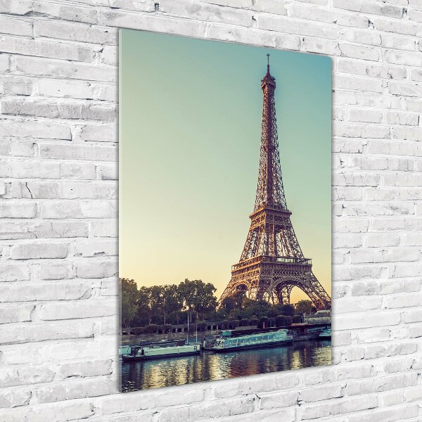Impresión en metacrilato de alta calidad vertical Torre Eiffel de París