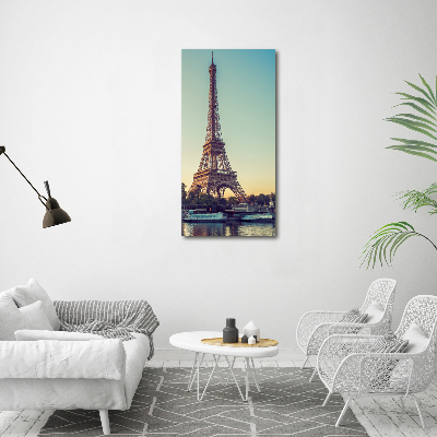 Impresión en metacrilato de alta calidad vertical Torre Eiffel de París