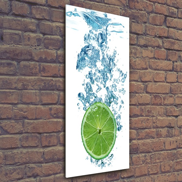 Cuadro decorativo en acrílico brillante vertical Cal bajo el agua