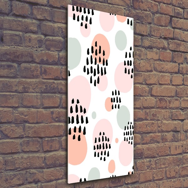 Cuadro decorativo en acrílico brillante vertical Fondo abstracto