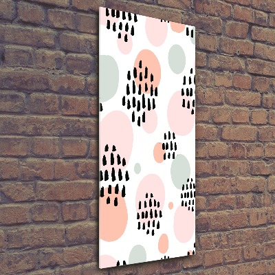 Cuadro decorativo en acrílico brillante vertical Fondo abstracto