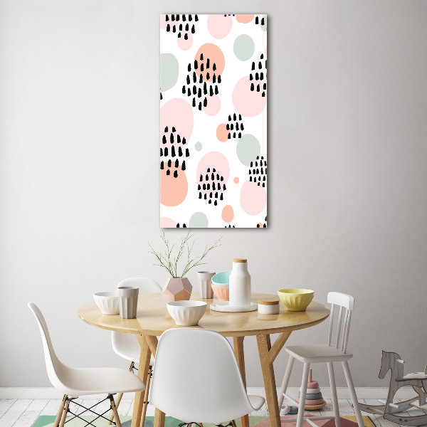 Cuadro decorativo en acrílico brillante vertical Fondo abstracto