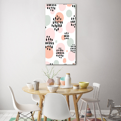 Cuadro decorativo en acrílico brillante vertical Fondo abstracto