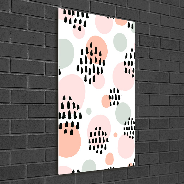 Cuadro decorativo en acrílico brillante vertical Fondo abstracto