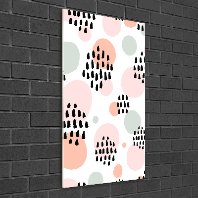 Cuadro decorativo en acrílico brillante vertical Fondo abstracto