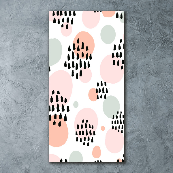 Cuadro decorativo en acrílico brillante vertical Fondo abstracto