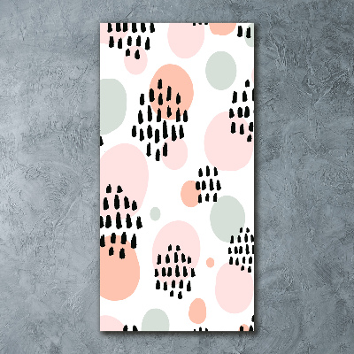 Cuadro decorativo en acrílico brillante vertical Fondo abstracto