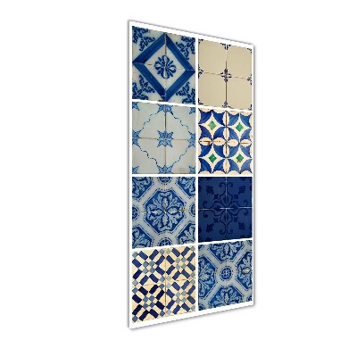 Cuadro de metacrilato moderno efecto cristal vertical Azulejos portugueses