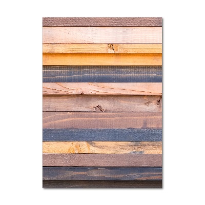 Cuadro de metacrilato moderno efecto cristal vertical pared de madera