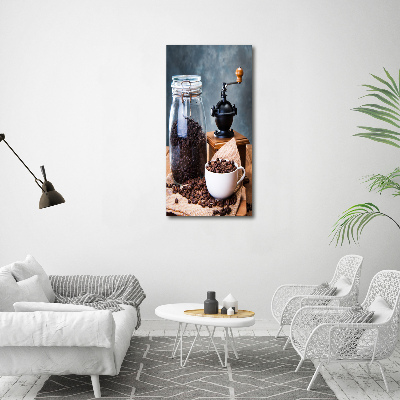 Cuadro decorativo en acrílico brillante vertical Molinillo de café