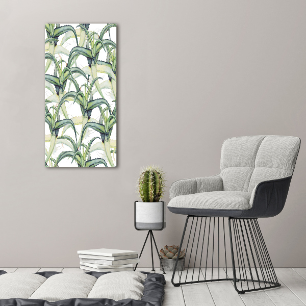 Cuadro decorativo en acrílico brillante vertical Áloe