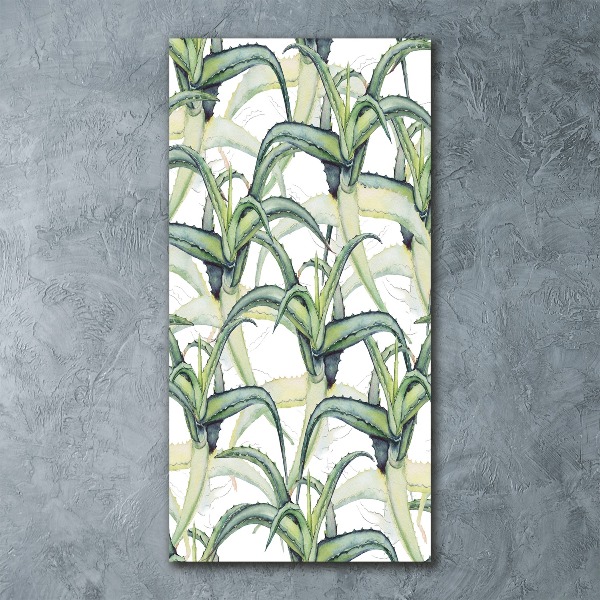 Cuadro decorativo en acrílico brillante vertical Áloe