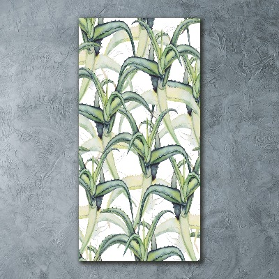 Cuadro decorativo en acrílico brillante vertical Áloe