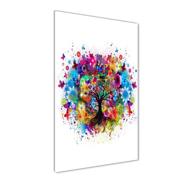 Cuadro de metacrilato vertical Árbol abstracto