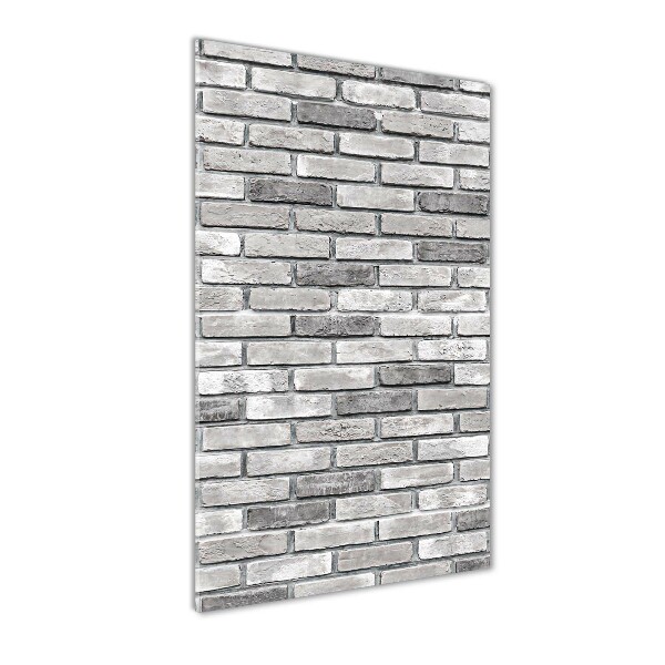 Cuadro de metacrilato vertical pared de ladrillos
